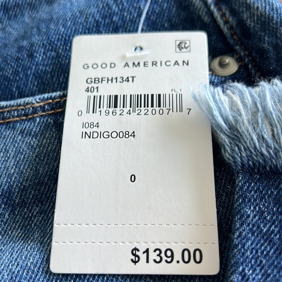 NWT-Good American “Good Boy” jeans, size 0/25 - Picture 5 of 5